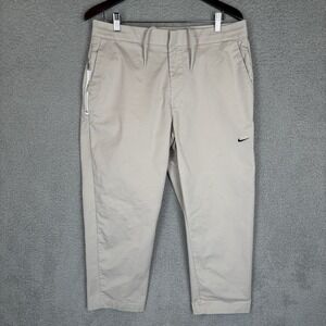 Nike Sportswear Style Essentials Unlined Cropped Pant Mens 34 Beige DD7032 236